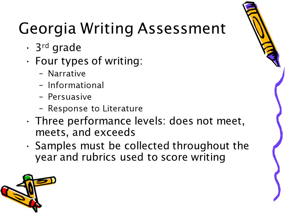 Ga 8th grade writing assessment rubric
